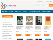 Tablet Screenshot of bookshopee.com